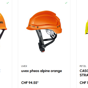 Casque ventilé pour les travaux en hauteur et le secours